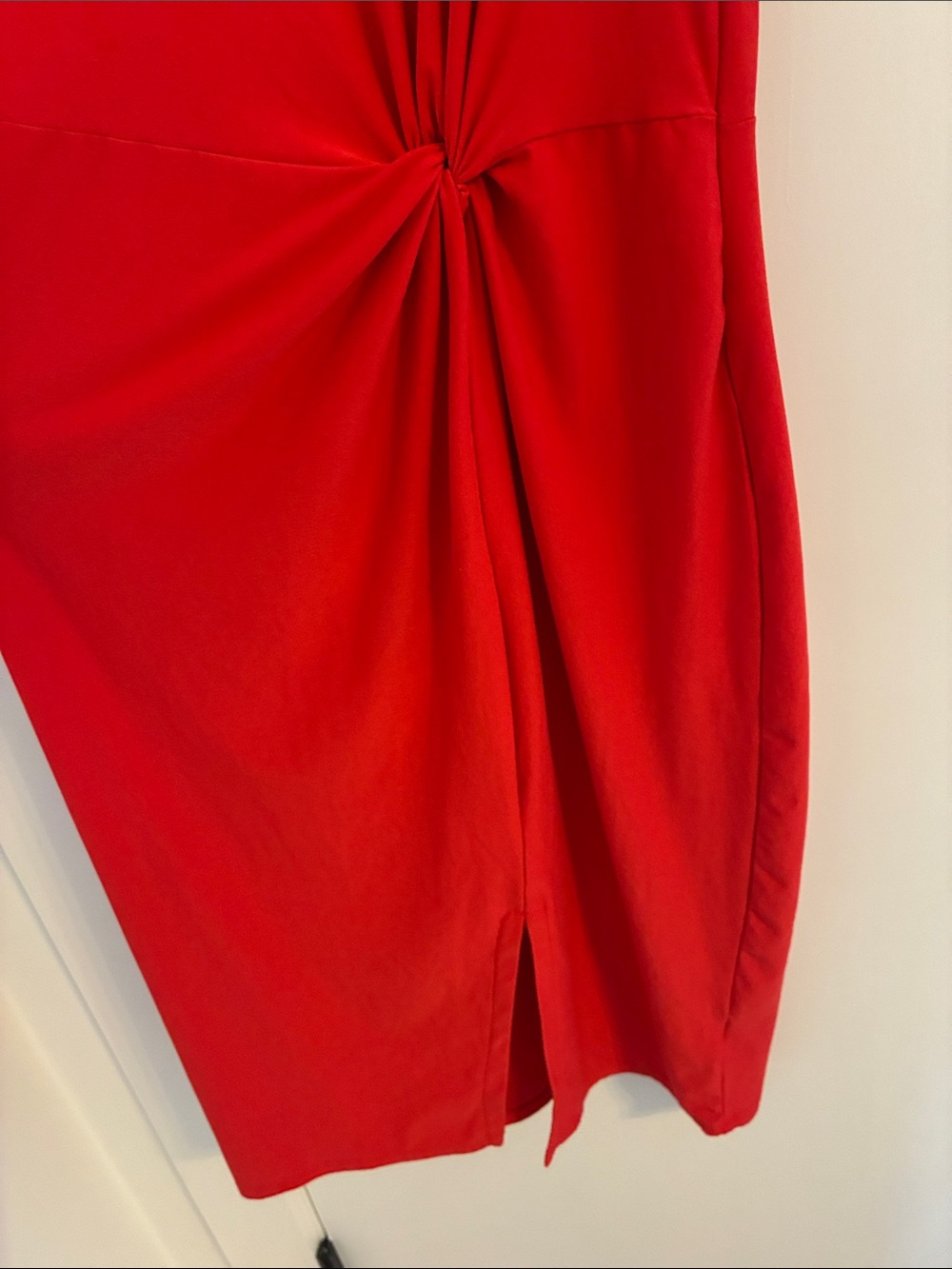 Ultra Flirt Red Sleeveless Knot-Detail Midi Dress - Picture 5 of 5
